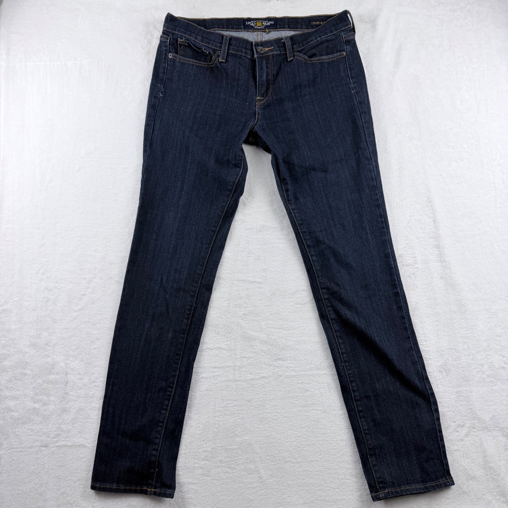 Lucky Brand Jeans Charlie Skinny Dark Wash Denim Size 12/31
